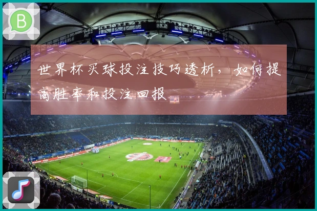 世界杯买球投注技巧透析，如何提高胜率和投注回报
